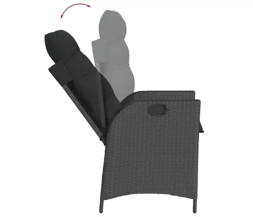 7-Daļīgs Dārza Mēbeļu Komplekts Ar Matračiem, Pe Rotangpalma Vidaxl