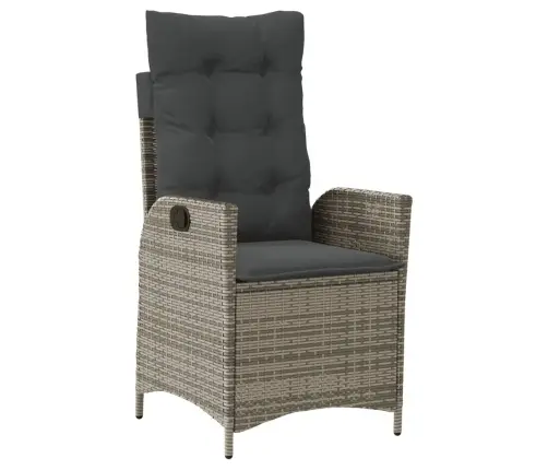 9-Osaline Aiamööbli Komplekt Patjadega, Hall, Polürotang