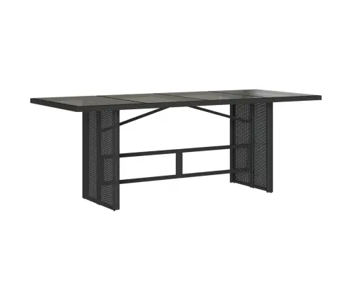 9-Daļīgs Dārza Mēbeļu Komplekts, Matrači, Melns, Pe Rotangpalma Vidaxl