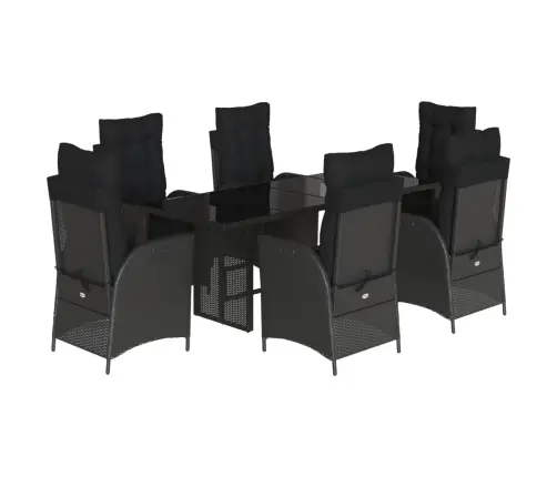 7-Daļīgs Dārza Mēbeļu Komplekts Ar Matračiem, Pe Rotangpalma Vidaxl