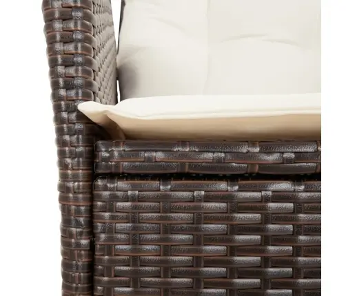 9-Osaline Aia Söögimööbli Komplekt Patjadega, Pruun, Polürotang 9-Osaline Aia Söögimööbli Komplekt Patjadega, Pruun, Polürotang