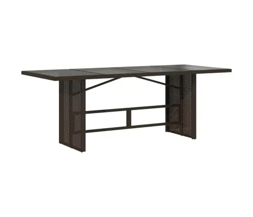 Sodo Komplektas Su Pagalvėlėmis, 9 Dalių, Rudas, Poliratanas