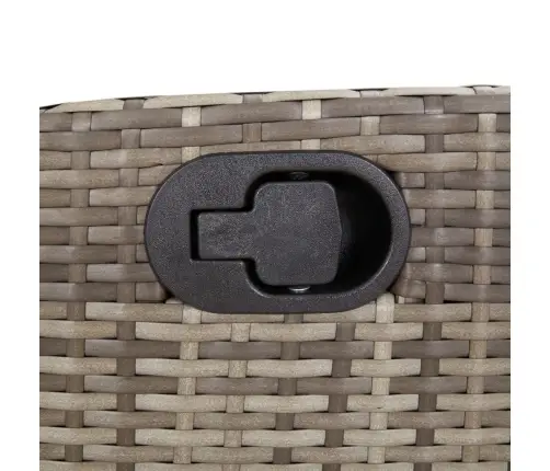 Sodo Komplektas Su Pagalvėlėmis, 7 Dalių, Pilkas, Poliratanas