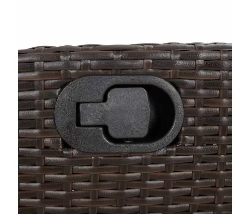 7-Daļīgs Dārza Mēbeļu Komplekts, Matrači, Brūna Pe Rotangpalma Vidaxl