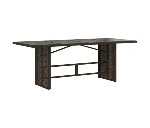 9-Osaline Aia Söögimööbli Komplekt Patjadega, Pruun, Polürotang