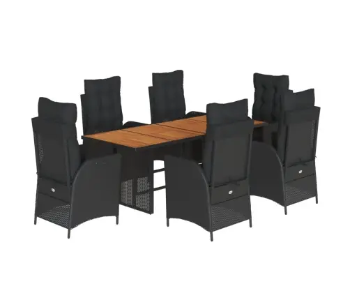 7-Daļīgs Dārza Mēbeļu Komplekts Ar Matračiem, Pe Rotangpalma Vidaxl