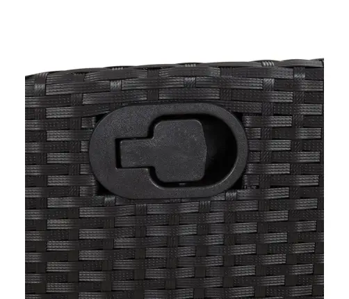 Sodo Komplektas Su Pagalvėlėmis, 3 Dalių, Juodas, Poliratanas