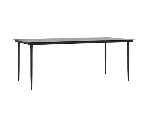 9-Osaline Aiamööbli Komplekt Patjadega, Must, Polürotang