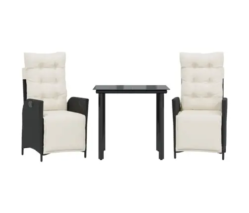 3-Daļīgs Dārza Mēbeļu Komplekts, Matrači, Pe Rotangpalma Vidaxl