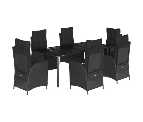 7-Daļīgs Dārza Mēbeļu Komplekts Ar Matračiem, Pe Rotangpalma Vidaxl