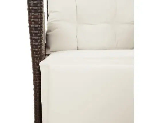 5-Daļīgs Dārza Mēbeļu Komplekts Ar Matračiem, Pe Rotangpalma Vidaxl