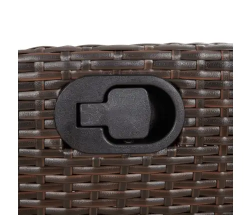 7-Osaline Aia Söögimööbli Komplekt Patjadega, Pruun, Polürotang