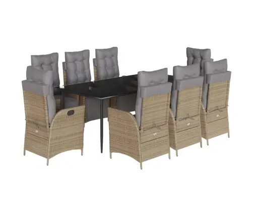 9-Daļīgs Virtuves Mēbeļu Komplekts Ar Matračiem, Pe Rotangpalma Vidaxl 9-Daļīgs Virtuves Mēbeļu Komplekts Ar Matračiem, Pe Rotangpalma Vidaxl