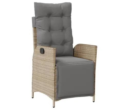 5-Daļīgs Dārza Mēbeļu Komplekts Ar Matračiem, Pe Rotangpalma Vidaxl