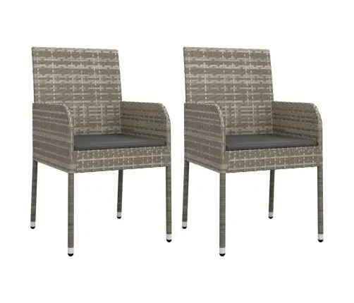 9-Osaline Aiamööbli Komplekt Patjadega, Hall, Polürotang