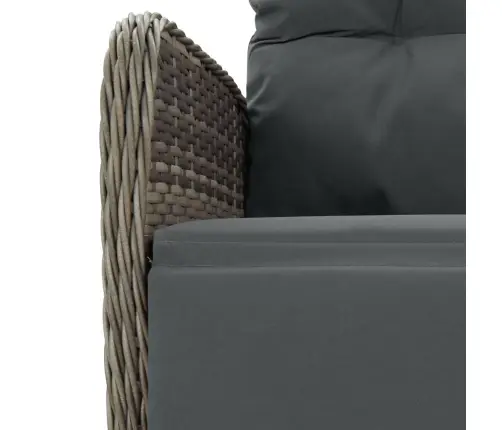 9-Daļīgs Dārza Mēbeļu Komplekts Ar Matračiem, Pe Rotangpalma Vidaxl