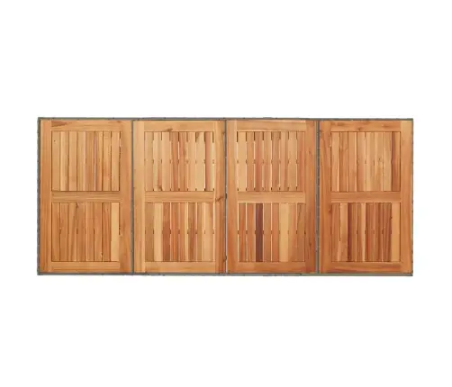 Dārza Galds Ar Akācijas Virsmu, Pelēks, 190X80X75 Cm, Pe Pinums Vidaxl