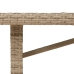 Dārza Galds, Stikla Virsma, Bēšs, 190X80X75 Cm, Pe Rotangpalma Vidaxl