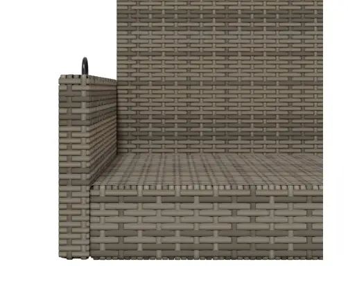 Šūpoļkrēsls, Pelēks, 119X56X48 Cm, Pe Rotangpalma Vidaxl