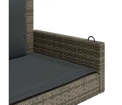 Kiikpink Koos Patjadega, Hall, 119X56X48 cm Polürotang