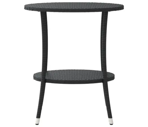 Dārza Krēsli, 2 Gab., Ar Galdu, Melna Pe Rotangpalma Vidaxl