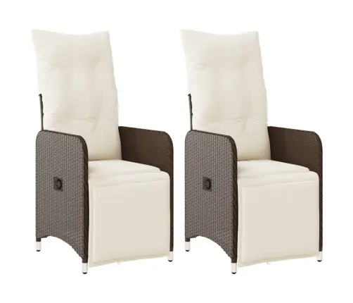 Allalastava Seljatoega Aiatoolid 2 Tk, Patjadega, Pruun