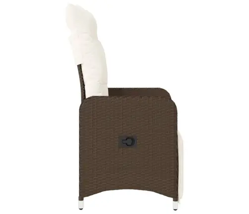 Allalastava Seljatoega Aiatoolid 2 Tk, Patjadega, Pruun