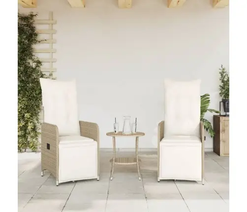 Allalastava Seljatoega Aiatoolid 2 Tk, Patjadega, Beež