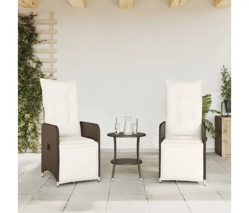 Allalastava Seljatoega Aiatoolid 2 Tk Lauaga, Pruun, Polürotang