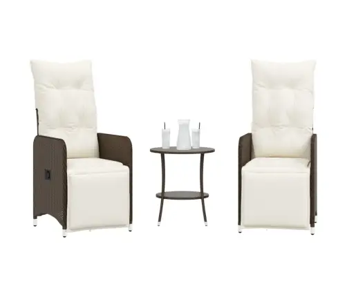 Allalastava Seljatoega Aiatoolid 2 Tk Lauaga, Pruun, Polürotang