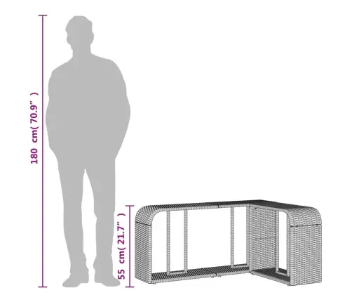 Plaukti, 2 Gab., Melna Pe Rotangpalma Vidaxl