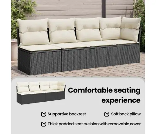 4-Kohaline Aiadiivan Koos Patjadega, Must, Polürotang