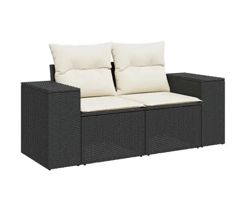 Divvietīgs Dārza Dīvāns Ar Matračiem, Melna Pe Rotangpalma Vidaxl Divvietīgs Dārza Dīvāns Ar Matračiem, Melna Pe Rotangpalma Vidaxl