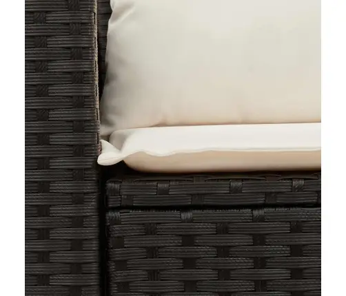 Divvietīgs Dārza Dīvāns Ar Matračiem, Melna Pe Rotangpalma Vidaxl Divvietīgs Dārza Dīvāns Ar Matračiem, Melna Pe Rotangpalma Vidaxl