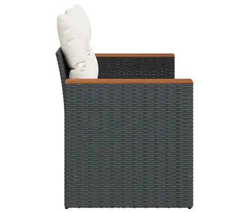 Divvietīgs Dārza Dīvāns Ar Matračiem, Melna Pe Rotangpalma Vidaxl Divvietīgs Dārza Dīvāns Ar Matračiem, Melna Pe Rotangpalma Vidaxl