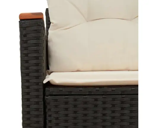 Divvietīgs Dārza Dīvāns Ar Matračiem, Melna Pe Rotangpalma Vidaxl Divvietīgs Dārza Dīvāns Ar Matračiem, Melna Pe Rotangpalma Vidaxl