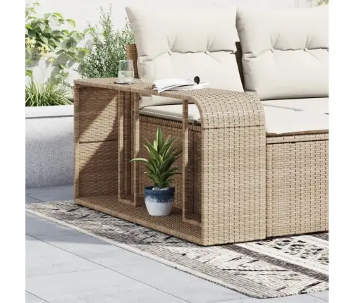 Plaukti, 2 Gab., Bēša Pe Rotangpalma Vidaxl