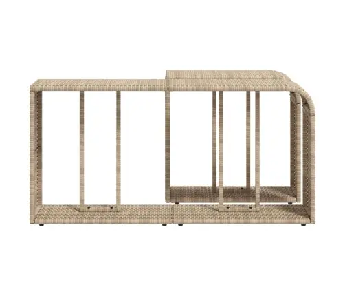 Plaukti, 2 Gab., Bēša Pe Rotangpalma Vidaxl