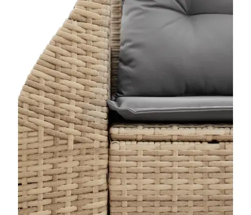 Dvivietė Sodo Sofa Su Pagalvėlėmis, Smėlio Spalvos, Poliratanas