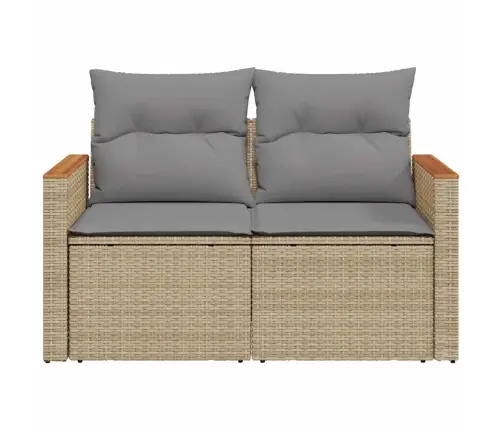 Divvietīgs Dārza Dīvāns Ar Matračiem, Bēša Pe Rotangpalma Vidaxl Divvietīgs Dārza Dīvāns Ar Matračiem, Bēša Pe Rotangpalma Vidaxl