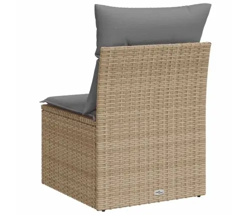 Sodo Kėdė Su Pagalvėlėmis, Smėlio, Poliratanas, Be Porankių