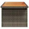 Dārza Galds, 100X55X73 Cm, Pelēka Pe Rotangpalma, Akācija Koks Vidaxl Dārza Galds, 100X55X73 Cm, Pelēka Pe Rotangpalma, Akācija Koks Vidaxl