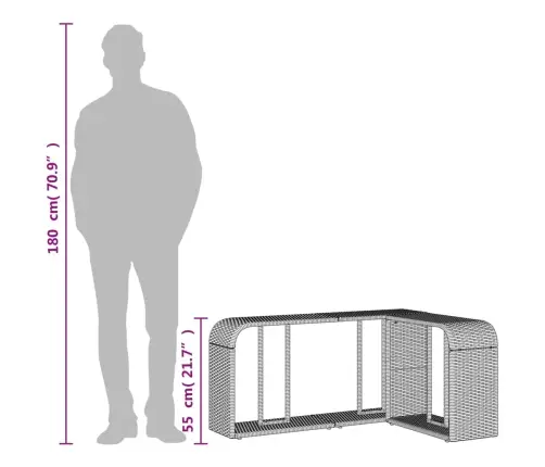 Hoiuriiulid 2 Tk, Hall, Polürotang