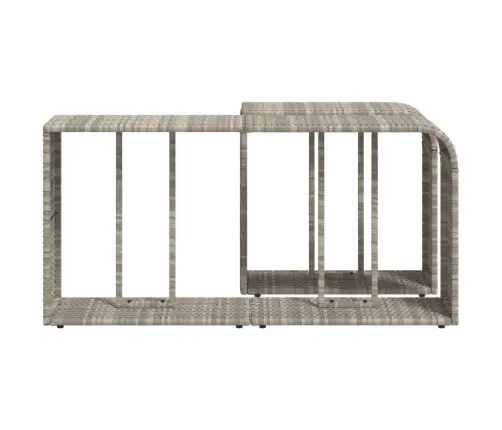 Plaukti, 2 Gab., Gaiši Pelēka Pe Rotangpalma Vidaxl