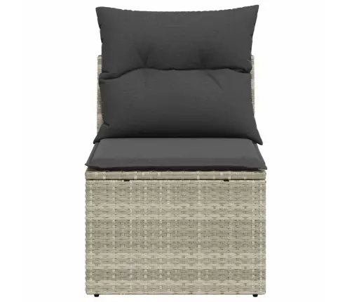 Dārza Krēsls, Matrači, Bez Roku Balstiem, Pelēka Pe Rotangpalma Vidaxl