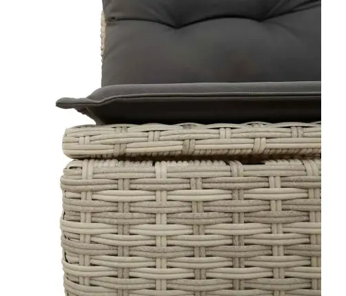 Dārza Krēsls, Matrači, Bez Roku Balstiem, Pelēka Pe Rotangpalma Vidaxl