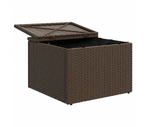 Sodo Taburetė Su Pagalvėle, Ruda, 55X55X37cm Poliratanas