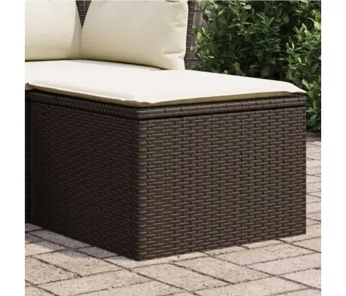 Sodo Taburetė Su Pagalvėle, Ruda, 55X55X37cm Poliratanas