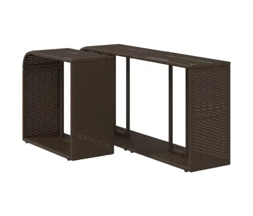 Plaukti, 2 Gab., Brūna Pe Rotangpalma Vidaxl