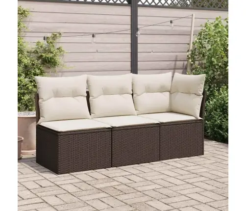 Dārza Krēsls, Matrači, Bez Roku Balstiem, Brūna Pe Rotangpalma Vidaxl